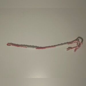 Pink and white chinese staircase friendship bracelet